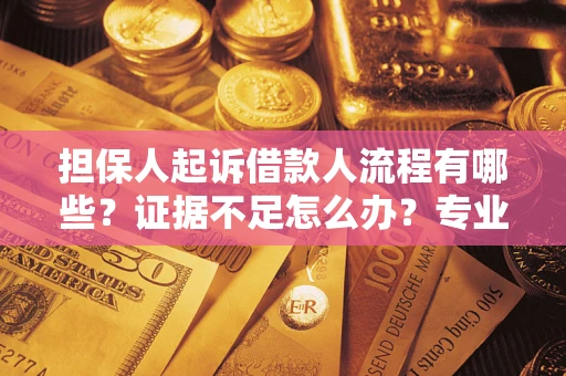 济南担保人起诉借款人流程有哪些？证据不足怎么办？专业律师解答