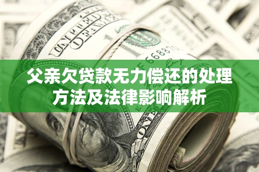 济南父亲欠贷款无力偿还的处理方法及法律影响解析