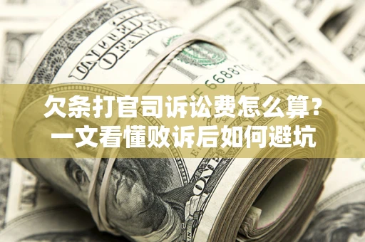 济南欠条打官司诉讼费怎么算？一文看懂败诉后如何避坑