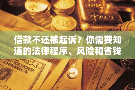 济南借款不还被起诉？你需要知道的法律程序、风险和省钱技巧